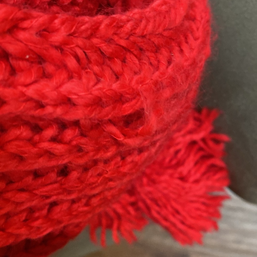 Opalhouse Red and White Knit Blanket - Picture 6 of 6